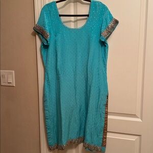 Forizi color pure crepe full handwork kurta